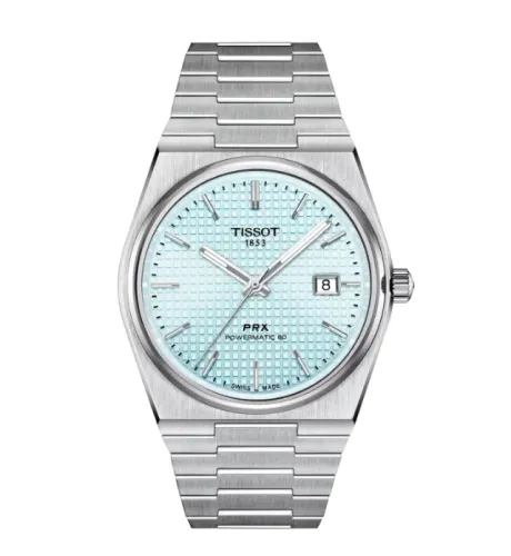 TISSOT PRX POWERMATIC80 ICE BLUE AUTOMÁTICO 40mm - NOVO LACRADO - 80H DE RESERVA DE MARCHA