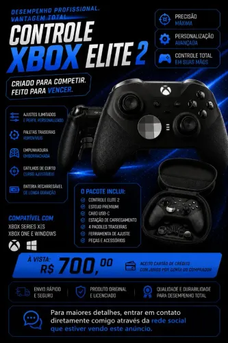 Controle Xbox Elite 2