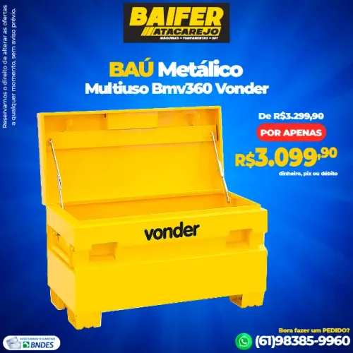 Baú Metálico Multiuso Bmv360 Vonder