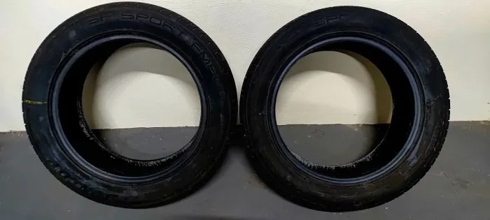 02 pneus Dunlop 205/65/16 meia vida