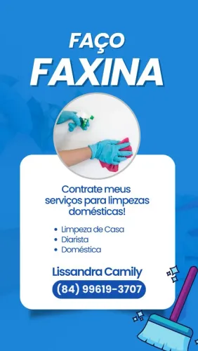 Faxineira, Diarista e Empregada Doméstica - Serviços Caprichados e de Confiança!