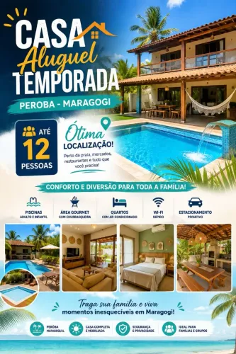 Casa temporada Peroba Maragogi