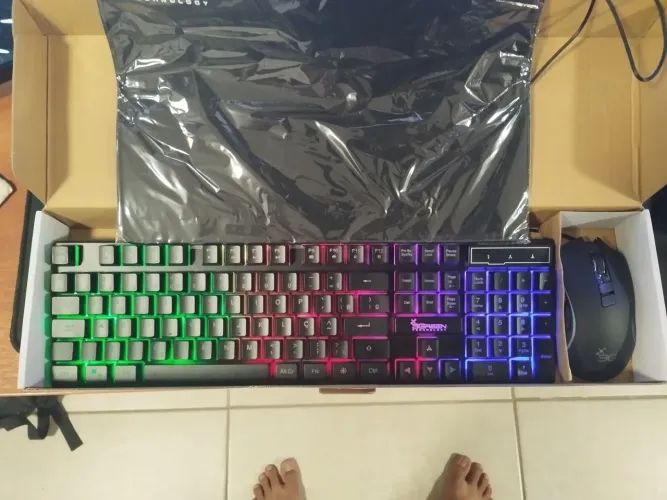 Kit gamer 3Green mouse, teclado e Mousepad 
