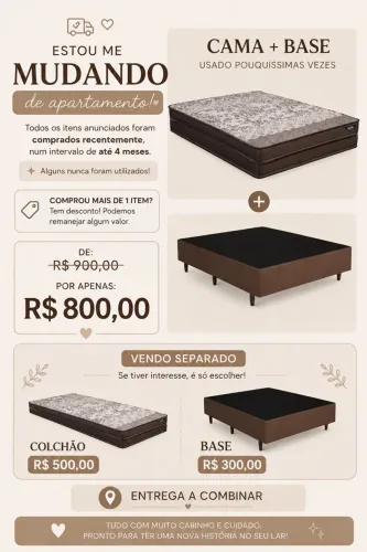 Cama de casal NOVA