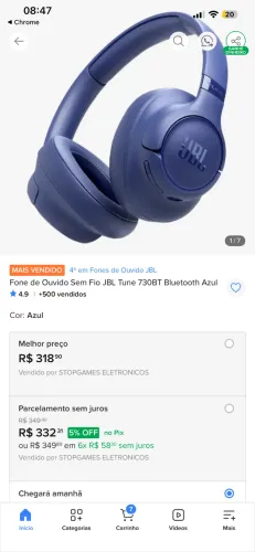 Fone JBL original
