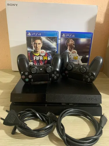 Ps4 500 Gb 2 Controles 2 Jogos