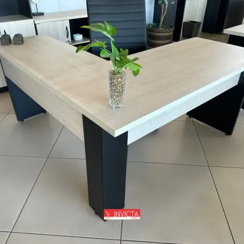 Mesa em L com gavetas 150cm para Escritório/Home Office