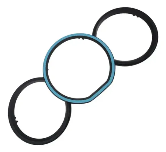 Moldura Painel Instrumento Azul Detelahe Sandero Preto/auzul