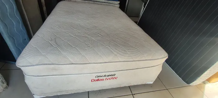 CAMA BOX CASAL DE MOLAS ENSACADAS USADA PELMEX R$390 ENTREGA GRÁTIS 