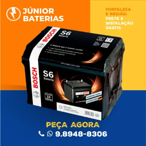 Bateria 60 amperes bosch carro corolla