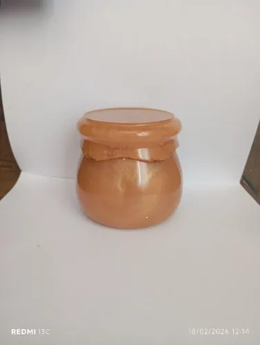 Pote de resina com tampa rosqueada 