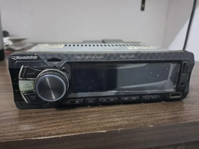 Som automotivo roadstar super potente com Bluetooth