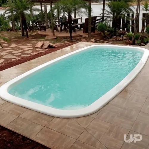 Piscina de fibra 6x3x1,40 nova