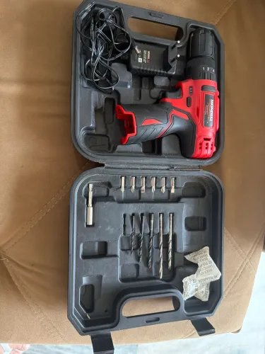 Furadeira Parafusadeira Impacto Mondial Pi-10ma Bateria 12v