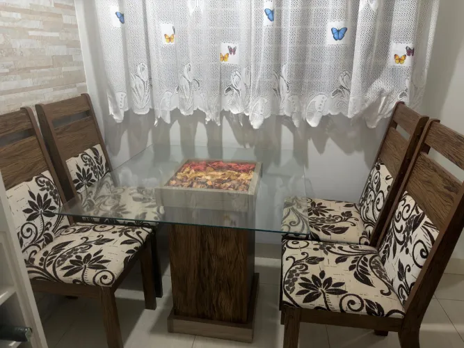 Mesa vidro quadrada