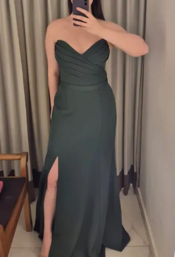 Vestido longo verde Auston Company