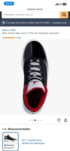 Tênis Nike jord Max aura 2, novo
