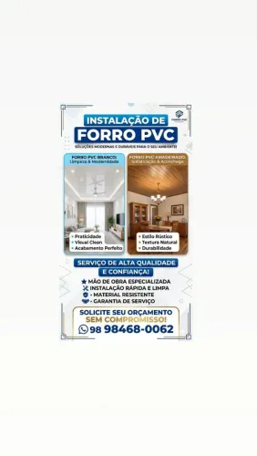 Venda e Instalação de Forro PVC 