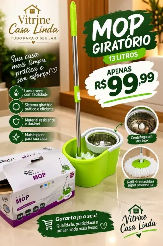 Mop giratório 13 litros
