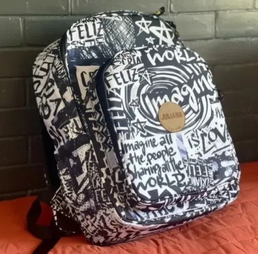 Mochila Maxi Bavoom Urban + Bucket Hat Dupla Face Bavoom Cordel Beatles