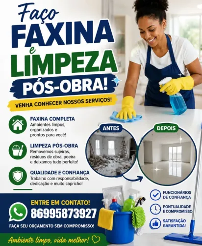 Limpeza pós obra