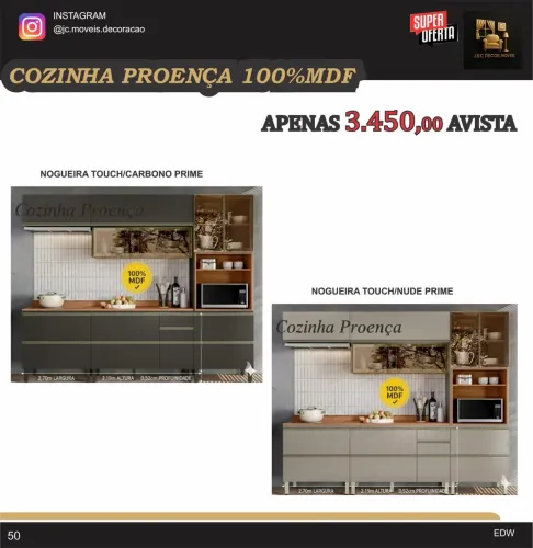 COZINHA COMPLETA PROENÇA NO MDF