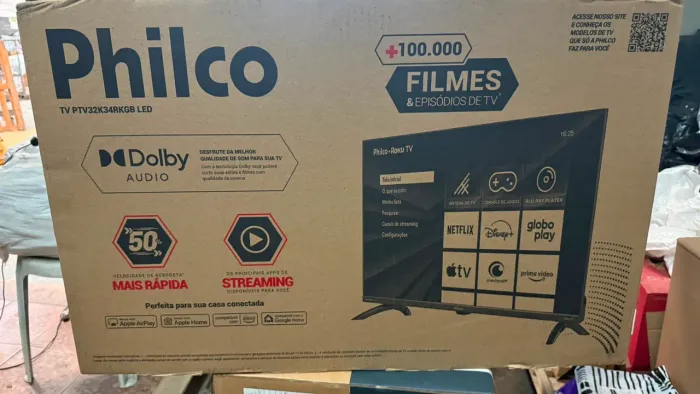 Smart TV Philco Roku TV 32 LED HD - Modelo PTV32K34RKGB