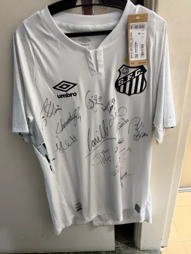 Camisa Santos autografada 2024