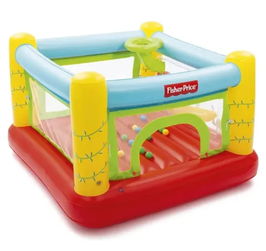 Pula-Pula Inflável Fisher-Price Bestway com Cercadinho - Importado