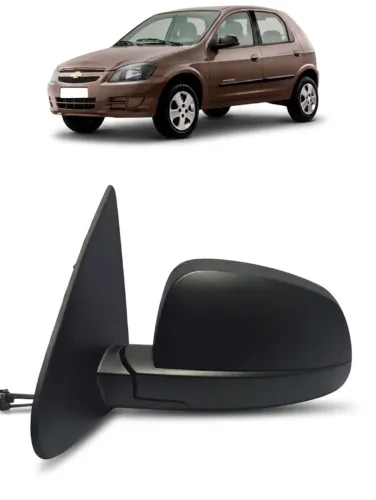 Retrovisor Chevrolet Celta Manual 2010/2015 Esquerdo (Usado)