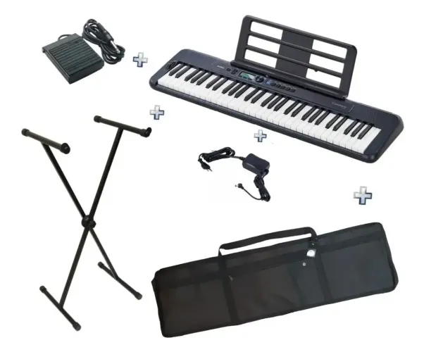 Teclado Casio Ct-s300 Bk Casiotonetpedal Sustain+bagtsuporte