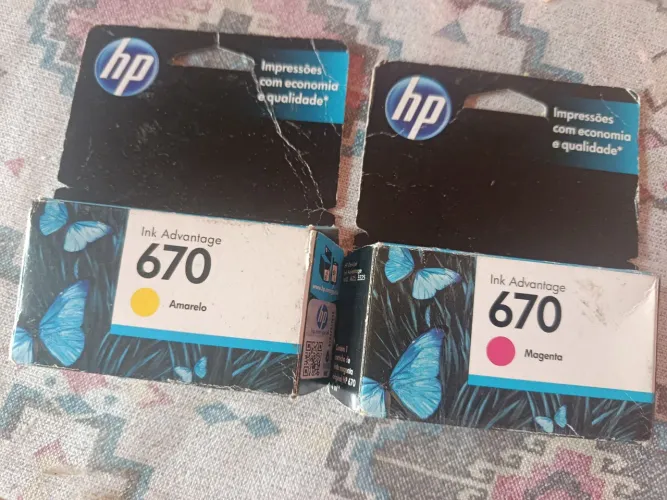 Duas tintas impressora Ink advantage 670