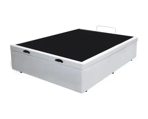 Cama Base Box Baú Viúva Branco
