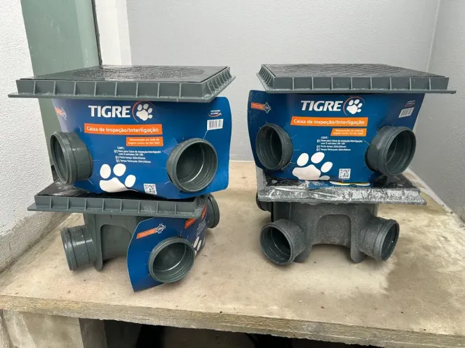 Caixa Inspecao E Passagem Esgoto Preta 25 X 39 X 39cm Tigre