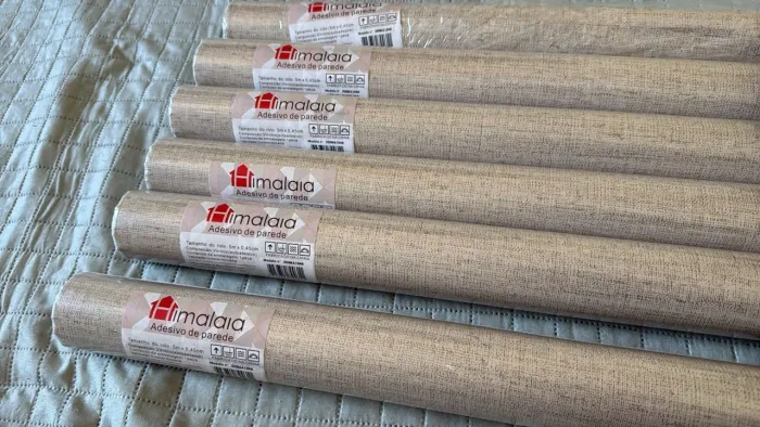 Papel adesivo de parede linho