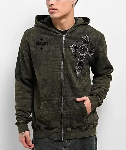 Moletom Affliction x Rogue Cross Raríssimo Importado EUA Original