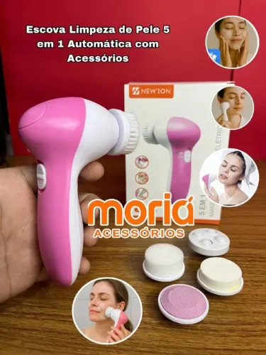 Escova De Limpeza Facial Elétrica Giratória 5 Em 1 Limpeza Facial