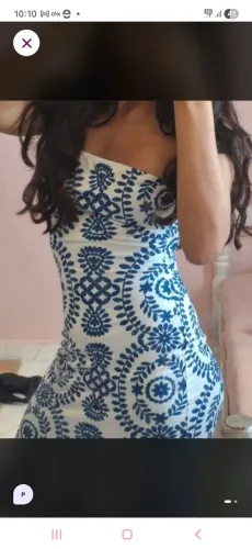 vestido azul original shein