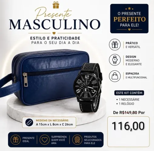Kit presente para Homem Natura