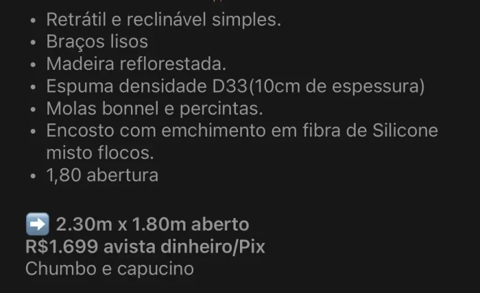 SOFÁ RETRÁTIL