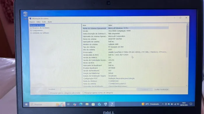 Notebook Dell Latitude 5480 i5 | 8GB RAM | Windows 10 Pro