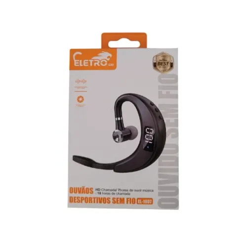 ? FONE DE OUVIDO BLUETOOTH SEM FIO ELETRO EL-1607