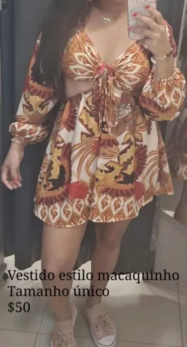 Macaquinho estilo vestido