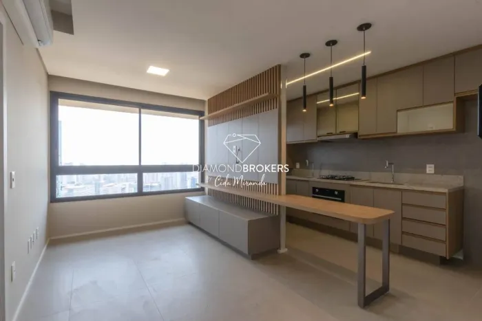 Apartamento com 1 dormitório para alugar, 44 m² por R$ 6.269/mês - Vila da Serra - Nova Li