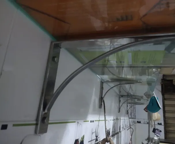  36 Suportes inox reforçado para prateleiras 