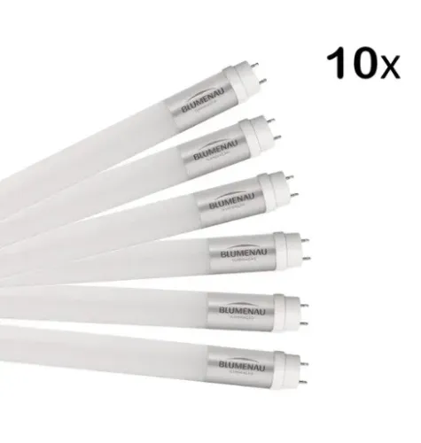 Kit 10 Lâmpadas led Tubular 18w 6500k Branco Frio