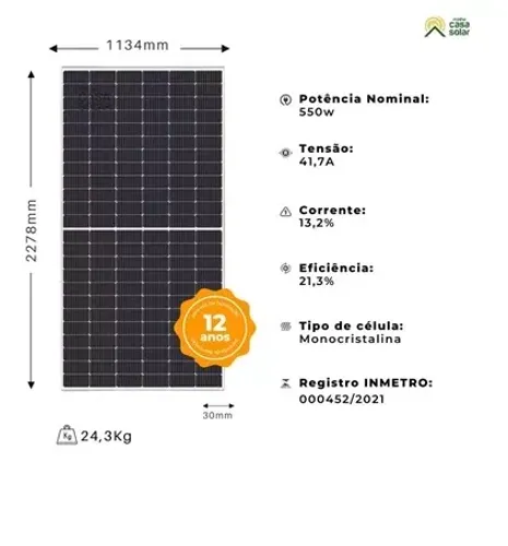 Sistema solar completo para conta até 600 reais