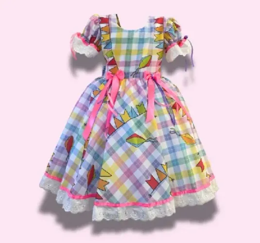 Vestido festa junina infantil