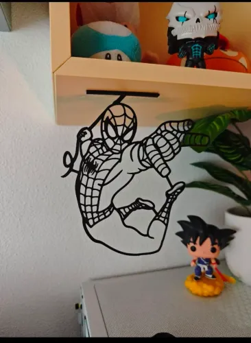 Quadro homem-aranha e os personagens