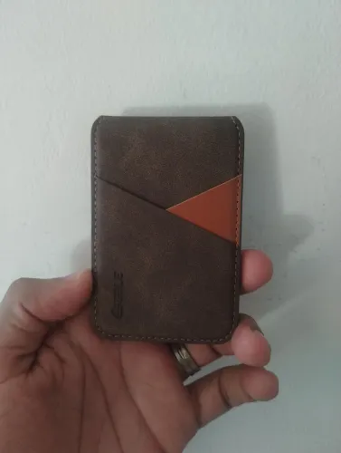 Carteira porta cartão com imã para smartphone